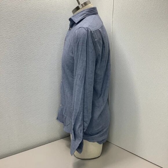 NEW STENSTROMS Men's Shirt Fitted Body Button Up Long Sleeve Size S Blue - Picture 5 of 6